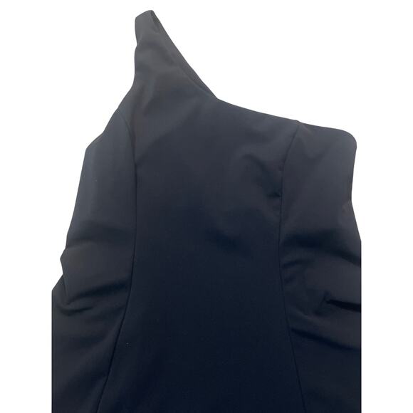 EUC - Outdoor Voices Black One-Shoulder Exercise Dress- Size Small. - Picture 4 of 6